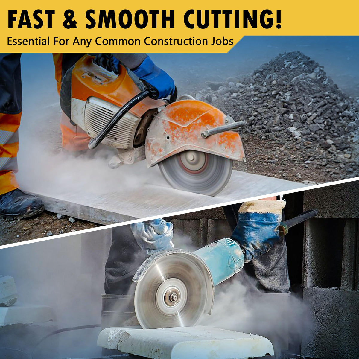 EDiamondTools 10mm segment height supports durable cutting sessions.