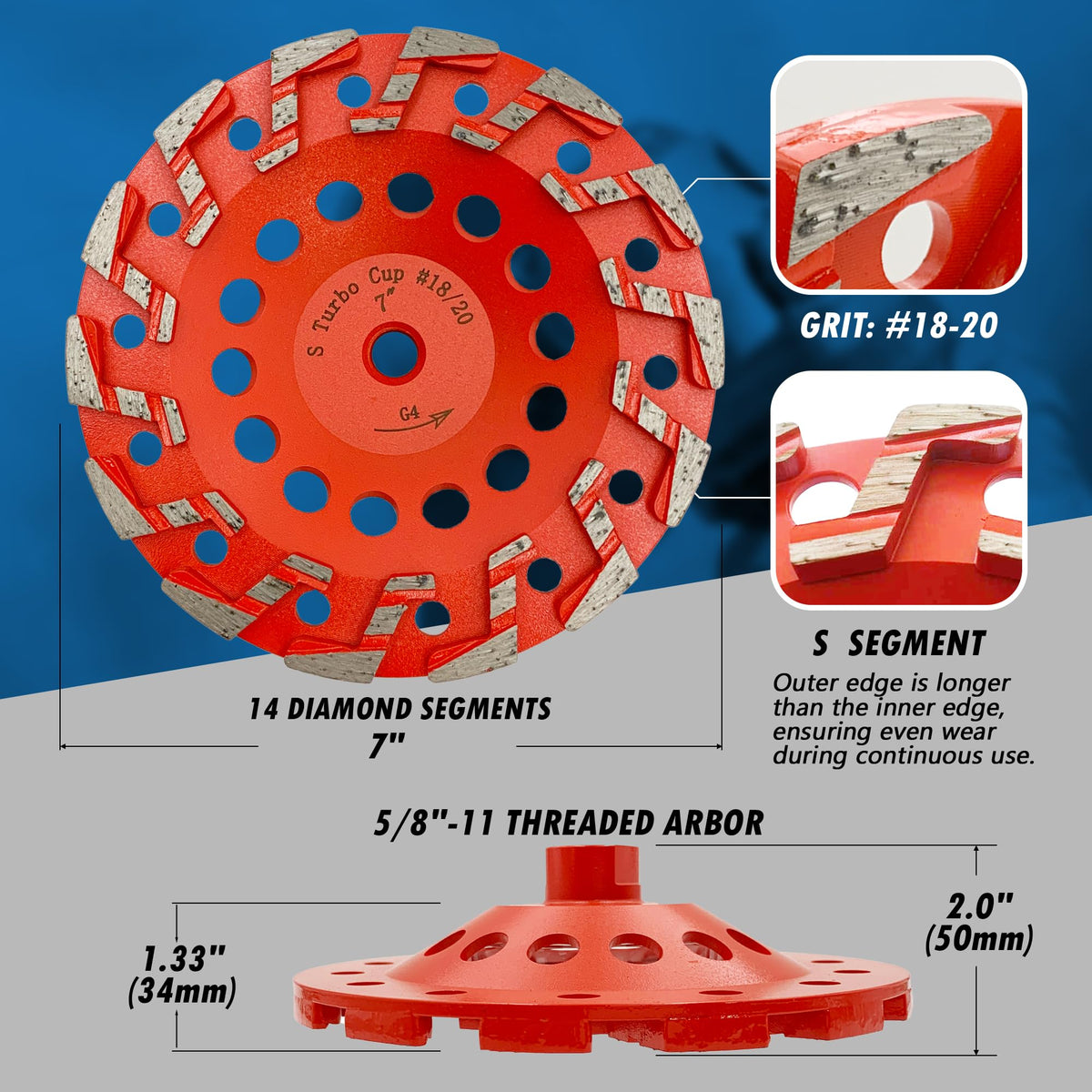 EDiamondTools 7-inch wheel removing mastics on workshop floor