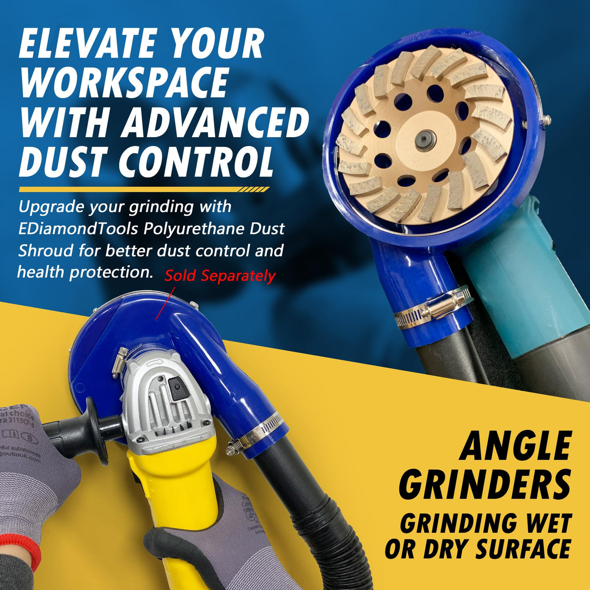 EDiamondTools ideal for concrete and masonry surface prep and coating removal.