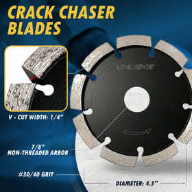 EDiamondTools crack routing in asphalt for smooth repair joints