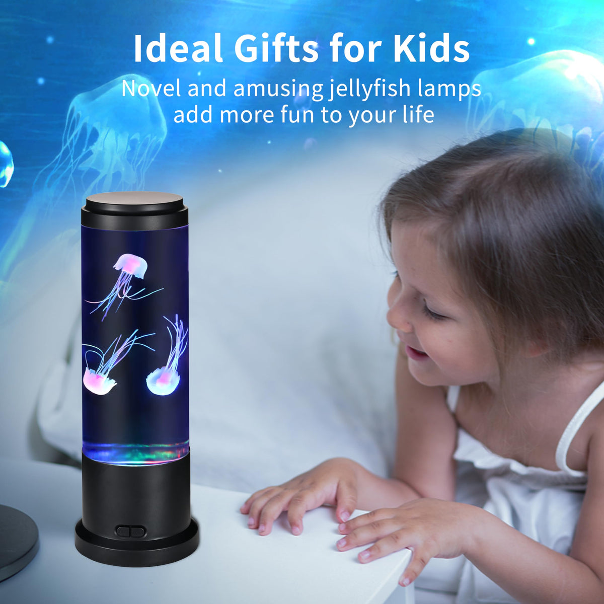 EDIER Jellyfish Lamp serves as a captivating centerpiece for living spaces.