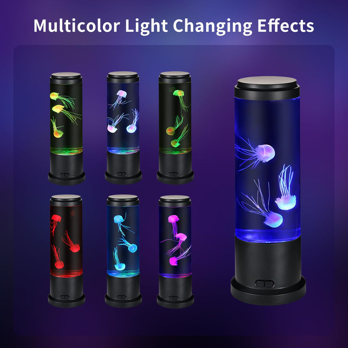 EDIER Jellyfish Lamp offers dual USB or battery power for flexible placement.
