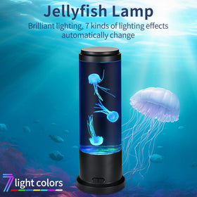 EDIER Jellyfish Lamp with noiseless pump promotes peaceful sleep and focus.