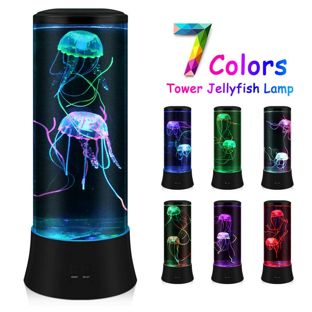 EDIer Jellyfish Lamp Ocean Projector mode casts a shimmering underwater ceiling display.