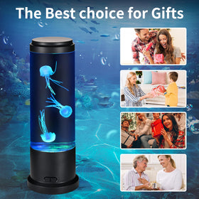EDIER Jellyfish Lamp provides cordless versatility with USB and battery options.