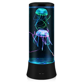 EDIer Jellyfish Lamp displays lifelike water movement for a calming night light.