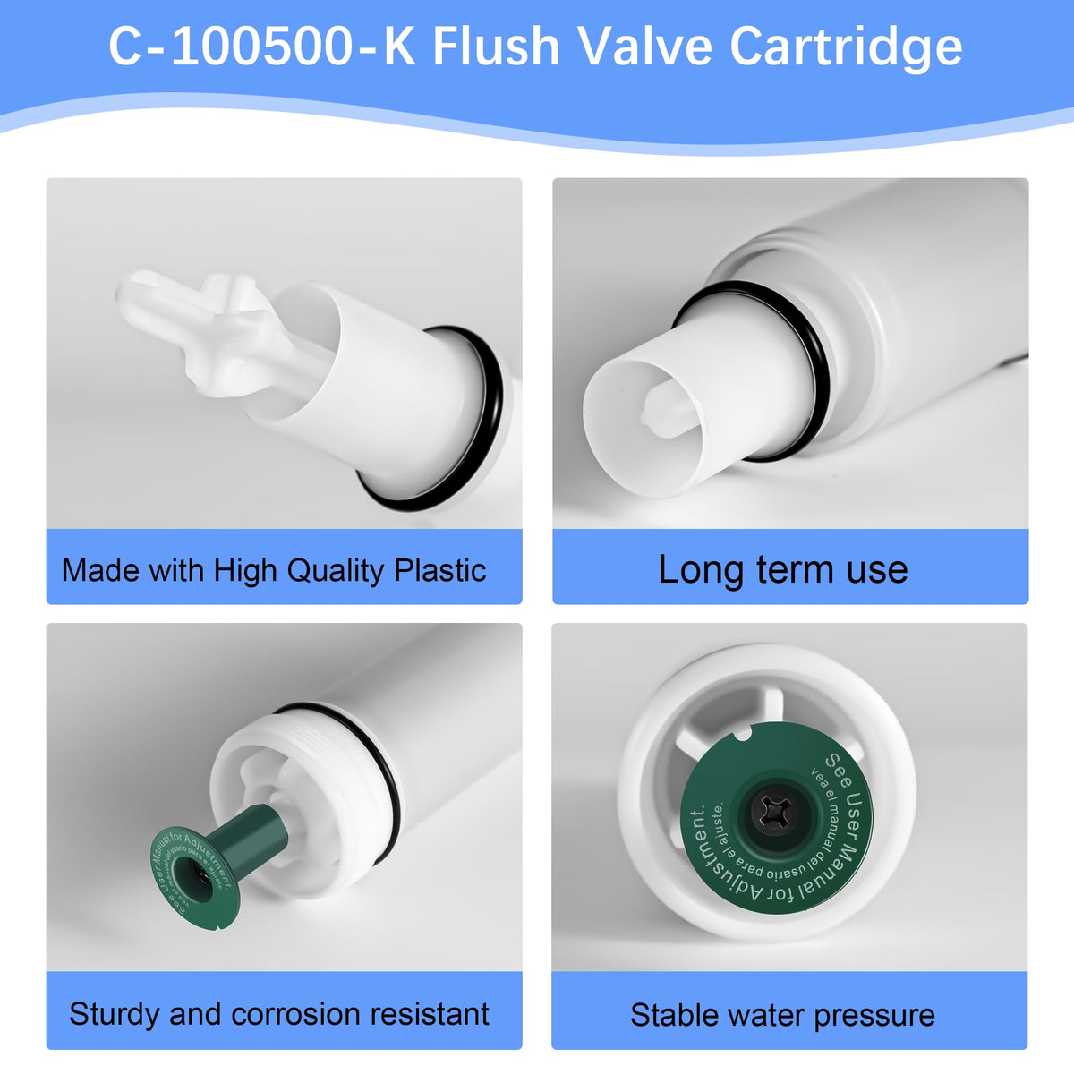 Edifla C-100500-K in-use image shows efficient flush cycle.