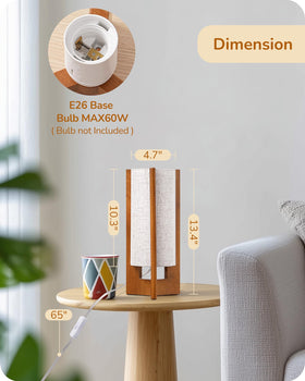 EDISHINE lamp with E26 socket supports LED or incandescent bulbs.