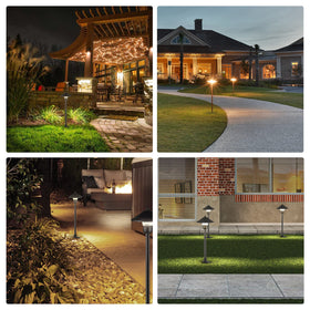 EDISHINE 16.5-inch tall landscape light adds vertical interest to walkways