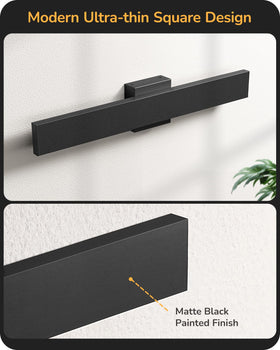 EDISHINE 23.6-inch outdoor wall light sleek linear design for contemporary exteriors