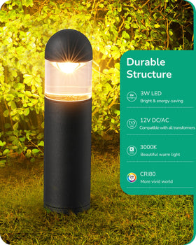 EDISHINE 3W 12V LED spotlight with even glow for outdoors