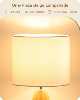 EDISHINE bedside lamp soft light ambience for reading and relaxation