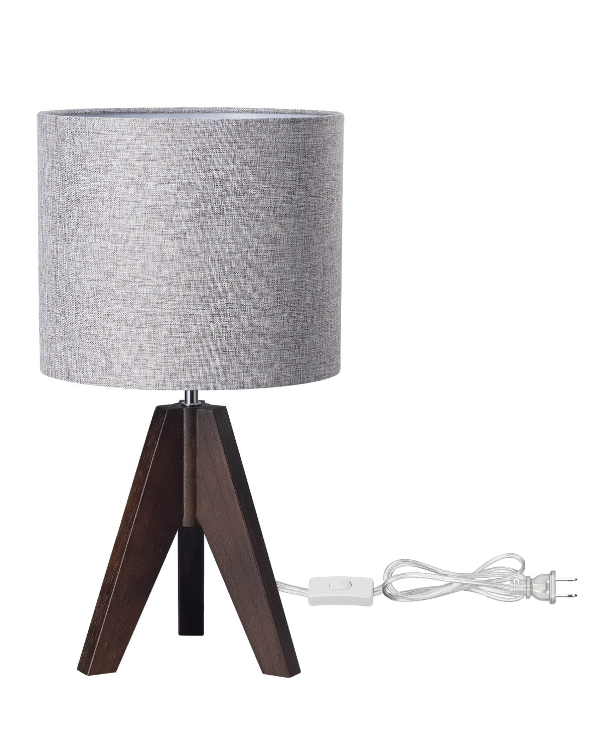 EDISHINE compact walnut desk lamp in a modern setup