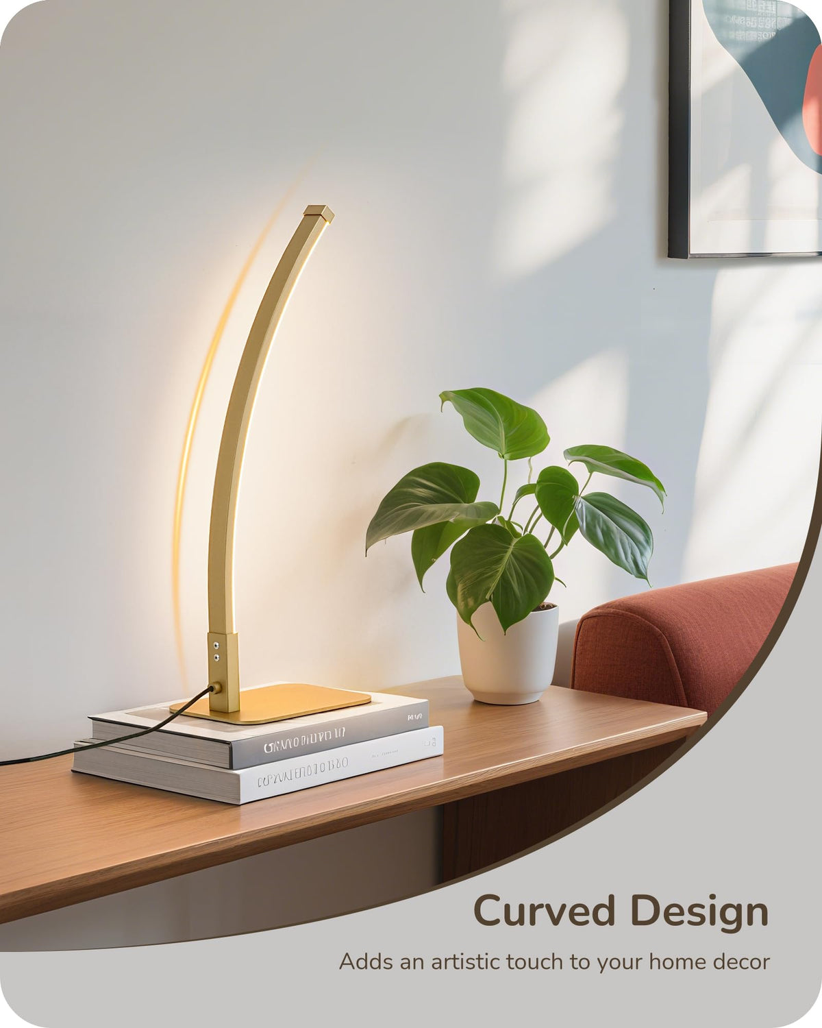EDISHINE lamp’s silicone shade delivers soft light for comfortable reading