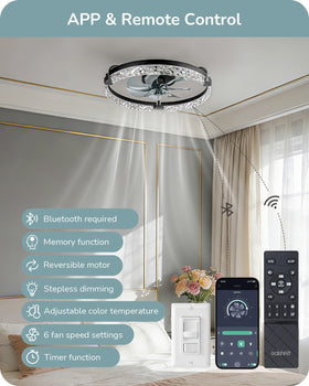 EDISHINE dimmable 3000K–6000K light for any mood.