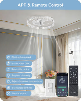 EDISHINE dimmable LED 3000–6000K for customizable ambiance.