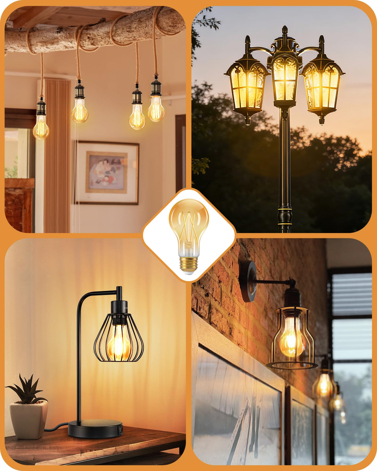 EDISHINE E26 base bulb fits standard fixtures.