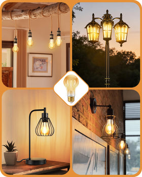 EDISHINE E26 base bulb fits standard fixtures.