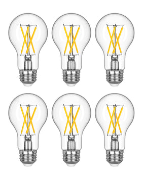 EDISHINE Edison bulbs with clear glass for vintage ambiance in chandeliers