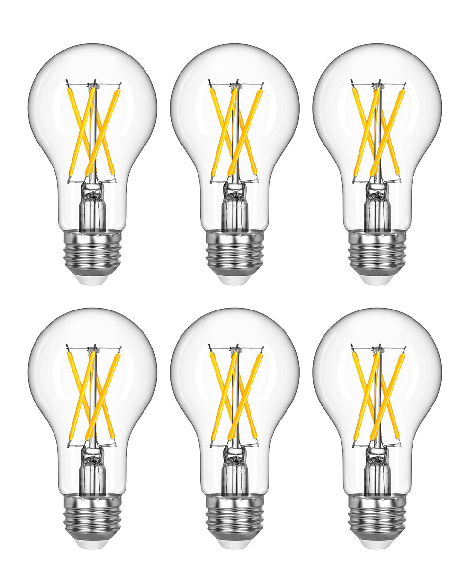 EDISHINE Edison bulbs with clear glass for vintage ambiance in chandeliers