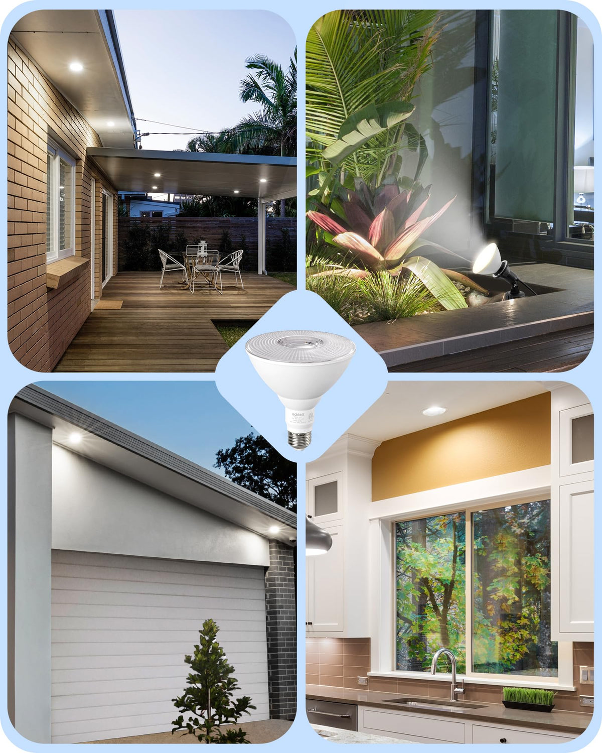 EDISHINE energy-saving flood light consumes 18W for substantial savings