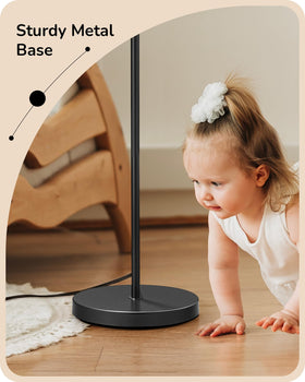 EDISHINE 64.7-inch tall lamp fits living rooms and corners