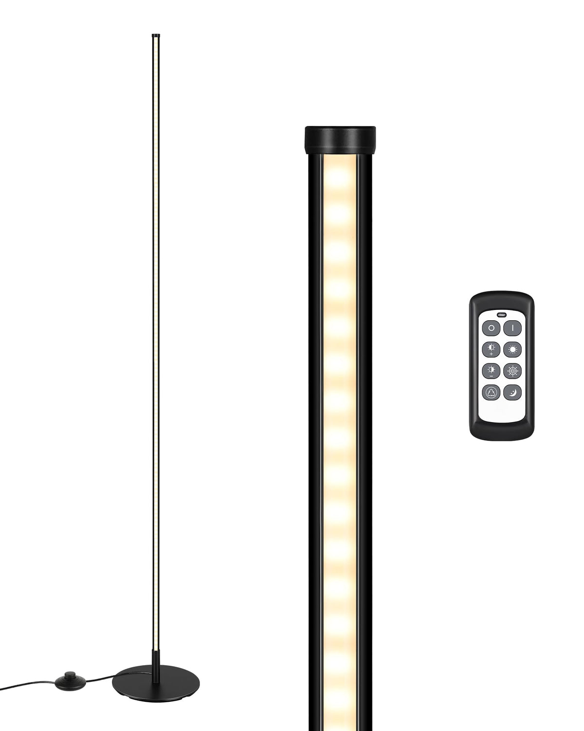 EDISHINE floor lamp anti tipping base ensures stability in active spaces