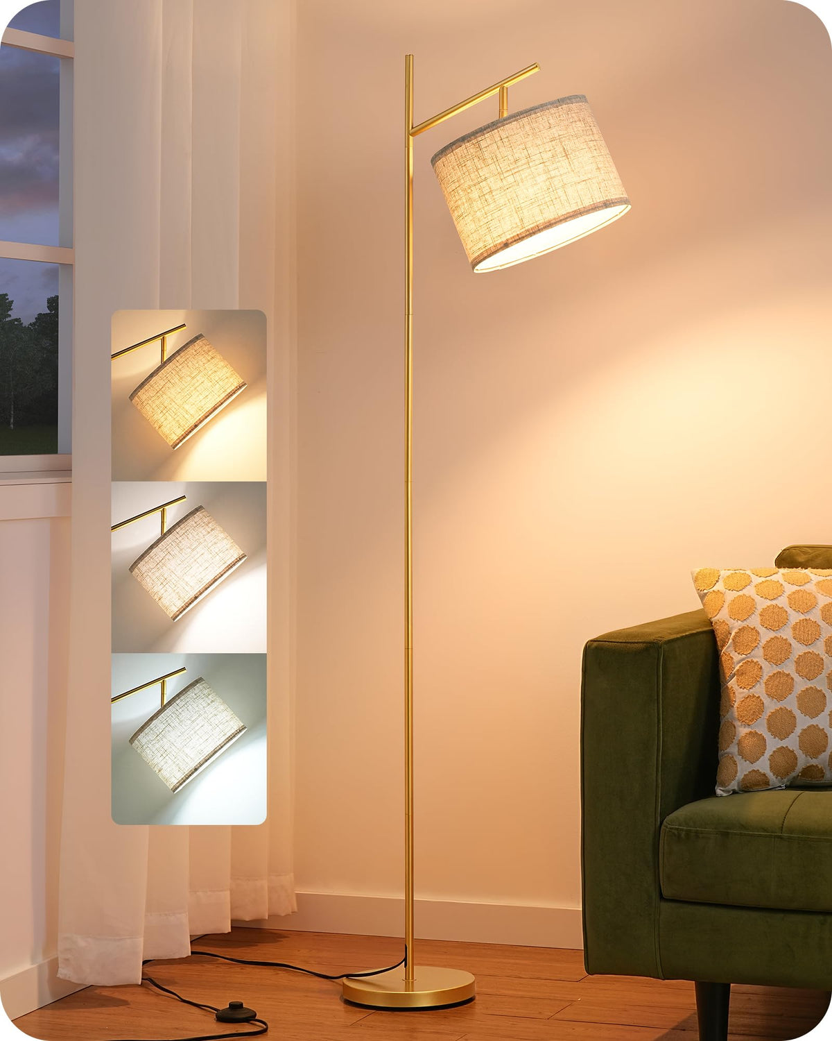 EDISHINE quick assembly with no tools for instant ambiance.