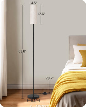 EDISHINE floor lamp black finish complements modern interiors.