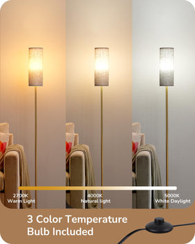 EDISHINE floor lamp with foot pedal switch for easy hands-free control.