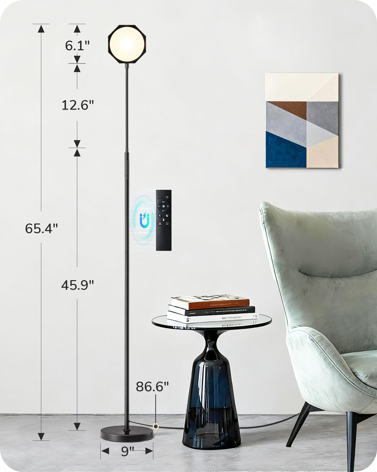 EDISHINE four scene modes for reading, working, night light, and nighttime caregiving.
