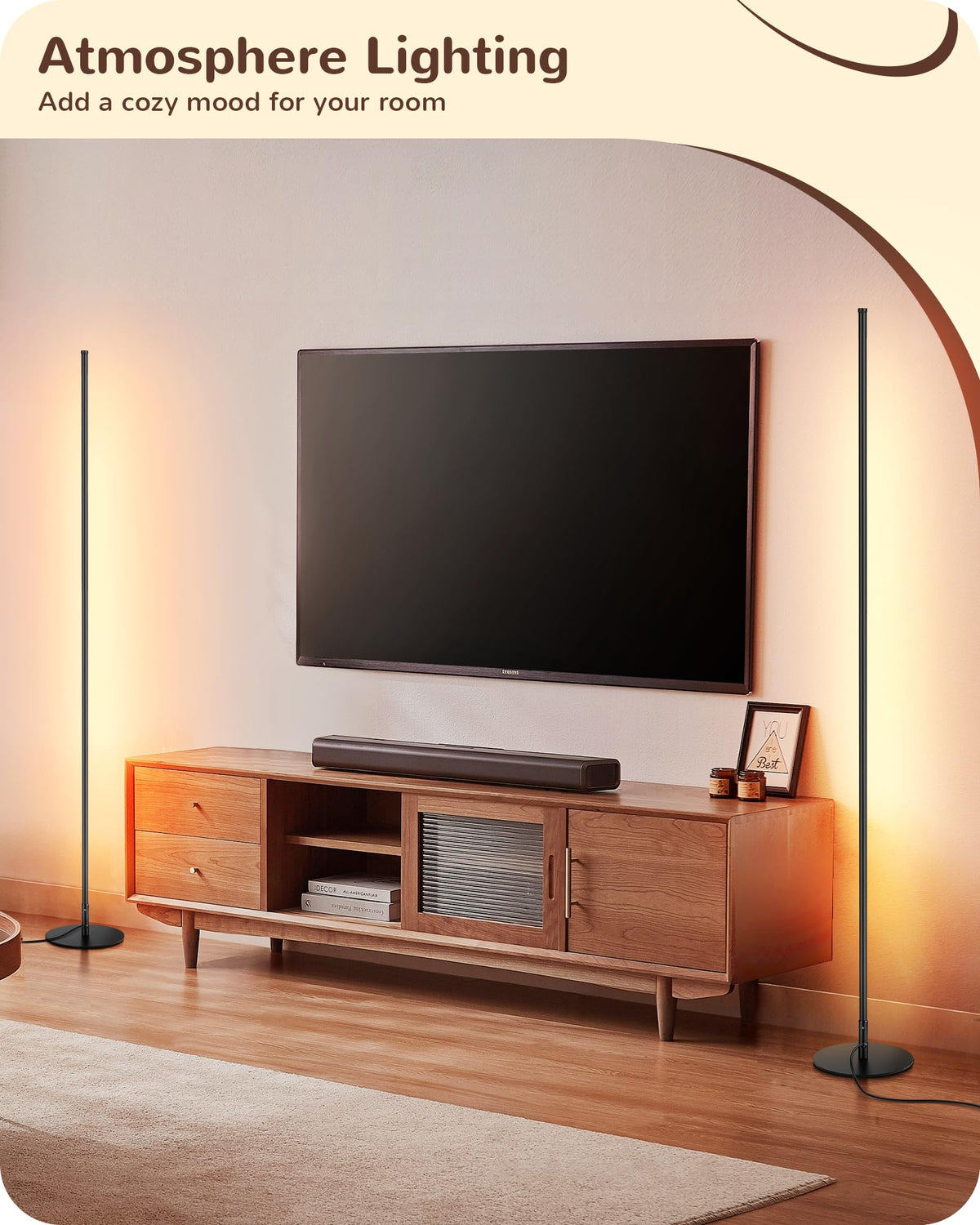 EDISHINE floor lamp height of 57.5 inches suitable for seating and desks