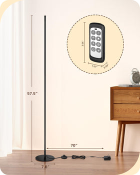 EDISHINE floor lamp office study setup with adjustable brightness