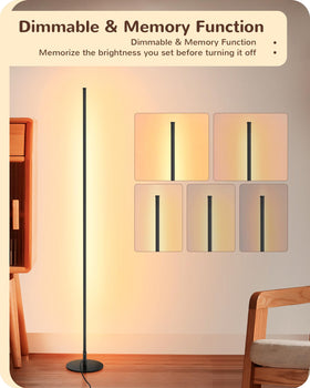 EDISHINE floor lamp remote control enables wireless brightness and color adjustment