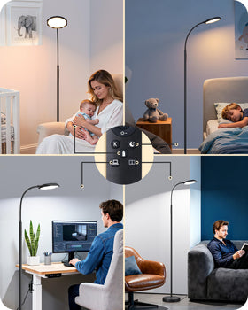 EDISHINE timer feature for automated lights in bedtime routines.