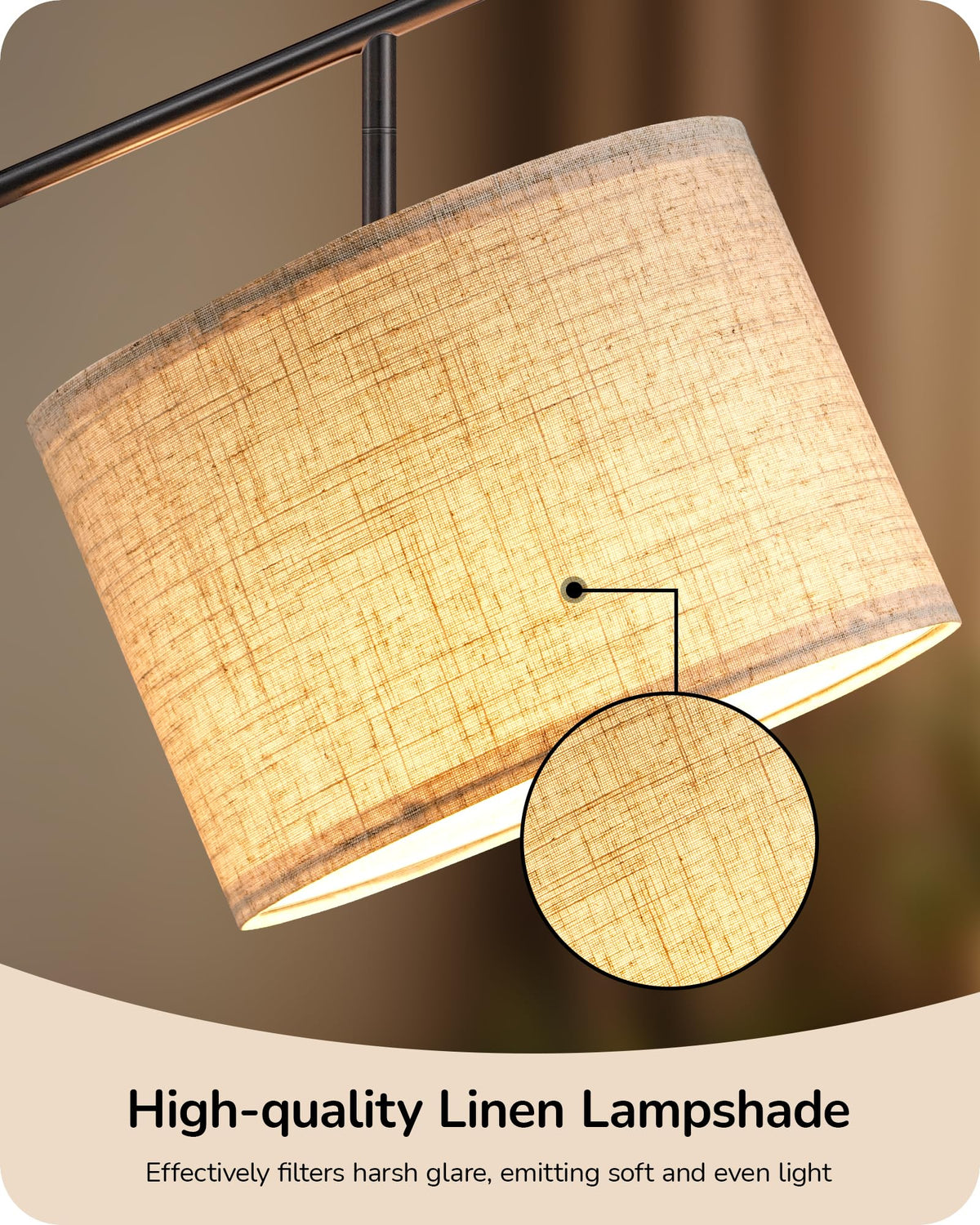 EDISHINE lamp weighted base ensures stability around kids