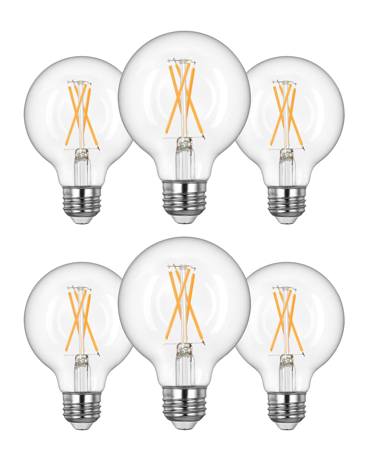 EDISHINE G25 globe dimmable bulb in vanity lighting for warm ambience