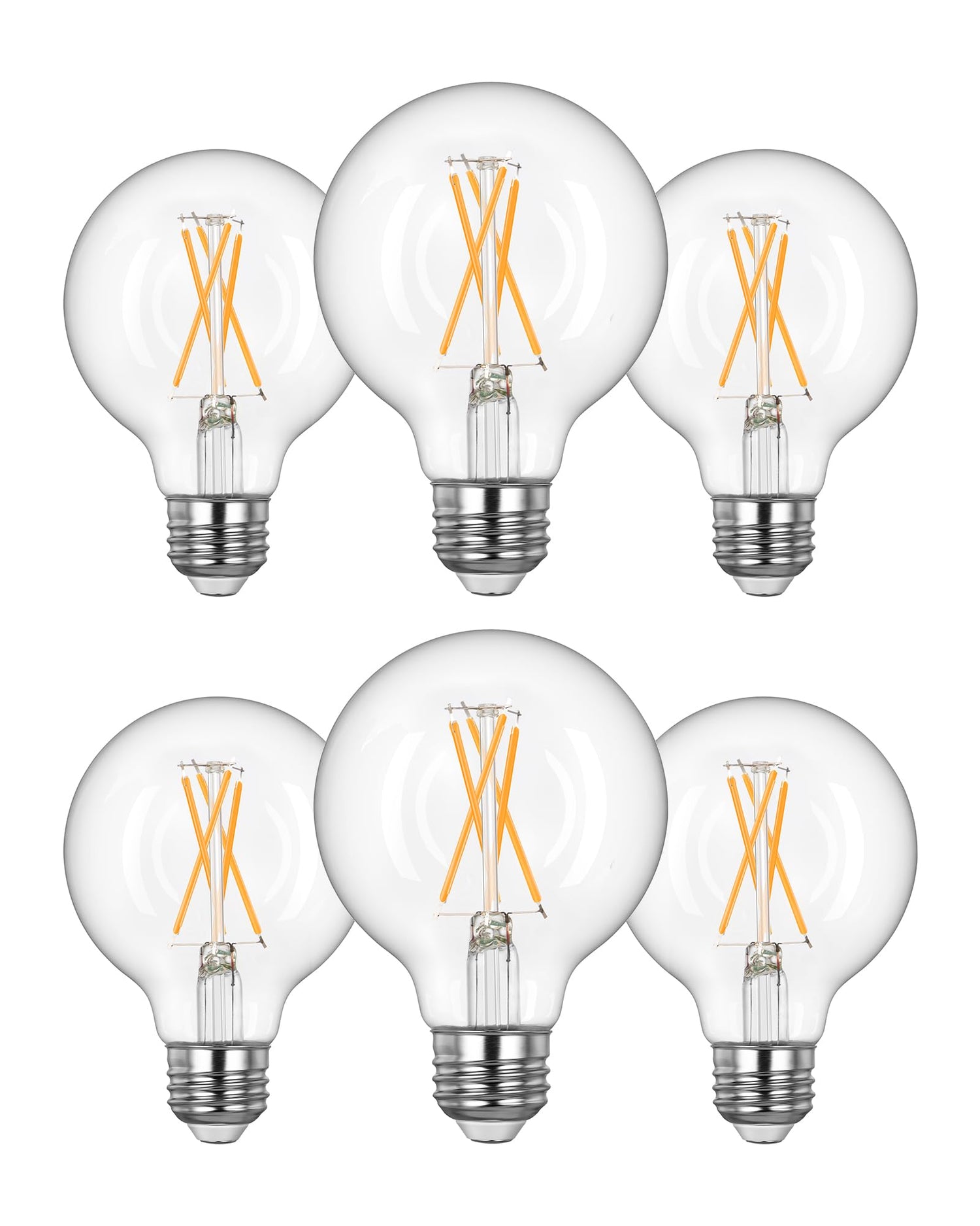 EDISHINE G25 globe dimmable bulb in vanity lighting for warm ambience