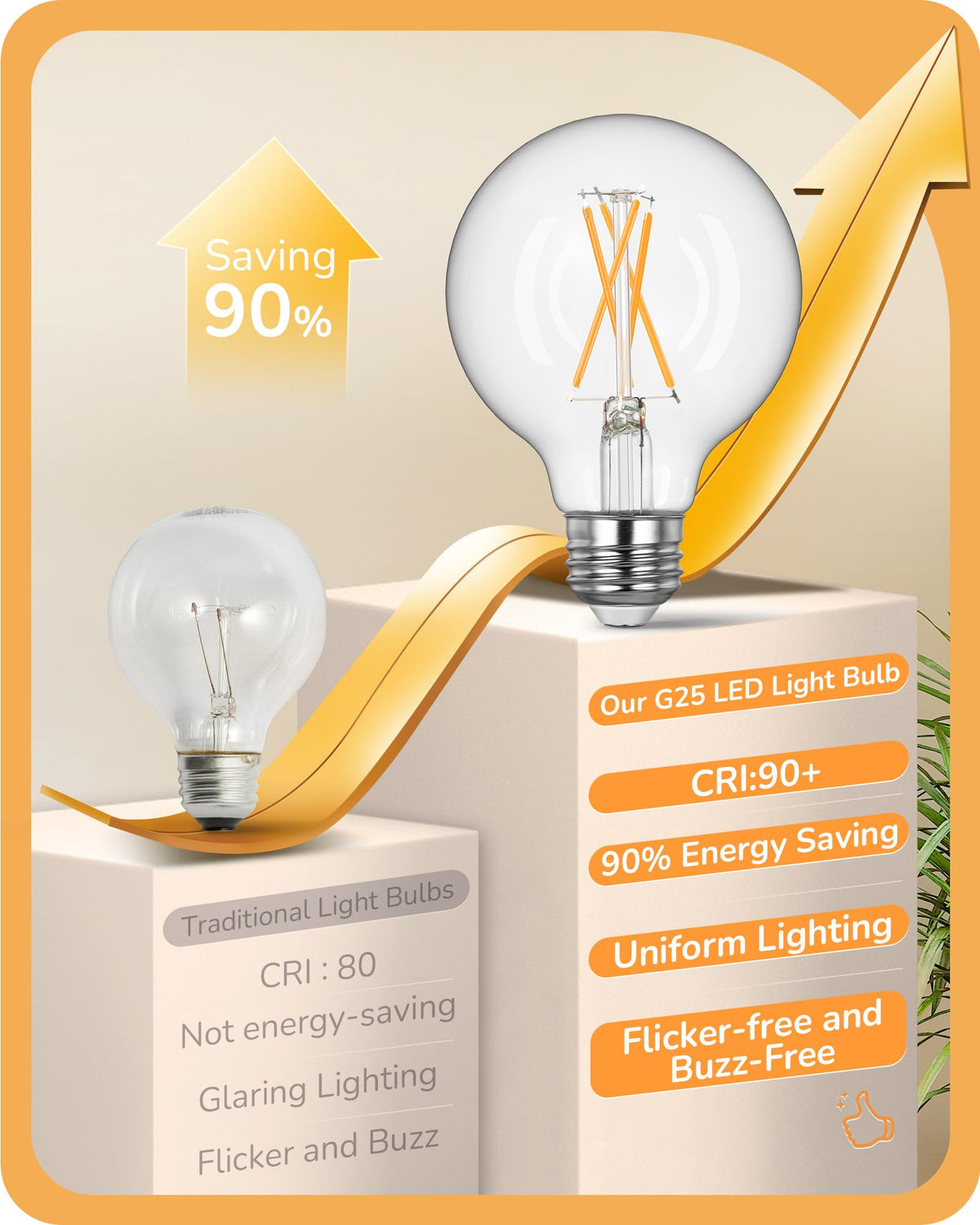 EDISHINE G25 durable glass and aluminum construction resists dust