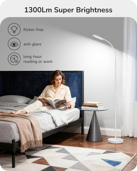 EDISHINE dimmable lamp offering 10–100% brightness for customized ambiance