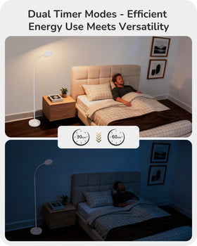 EDISHINE gooseneck lamp with 360° neck directs light precisely