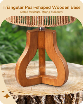 EDISHINE handwoven paper rope shade creates cozy, glare-free illumination