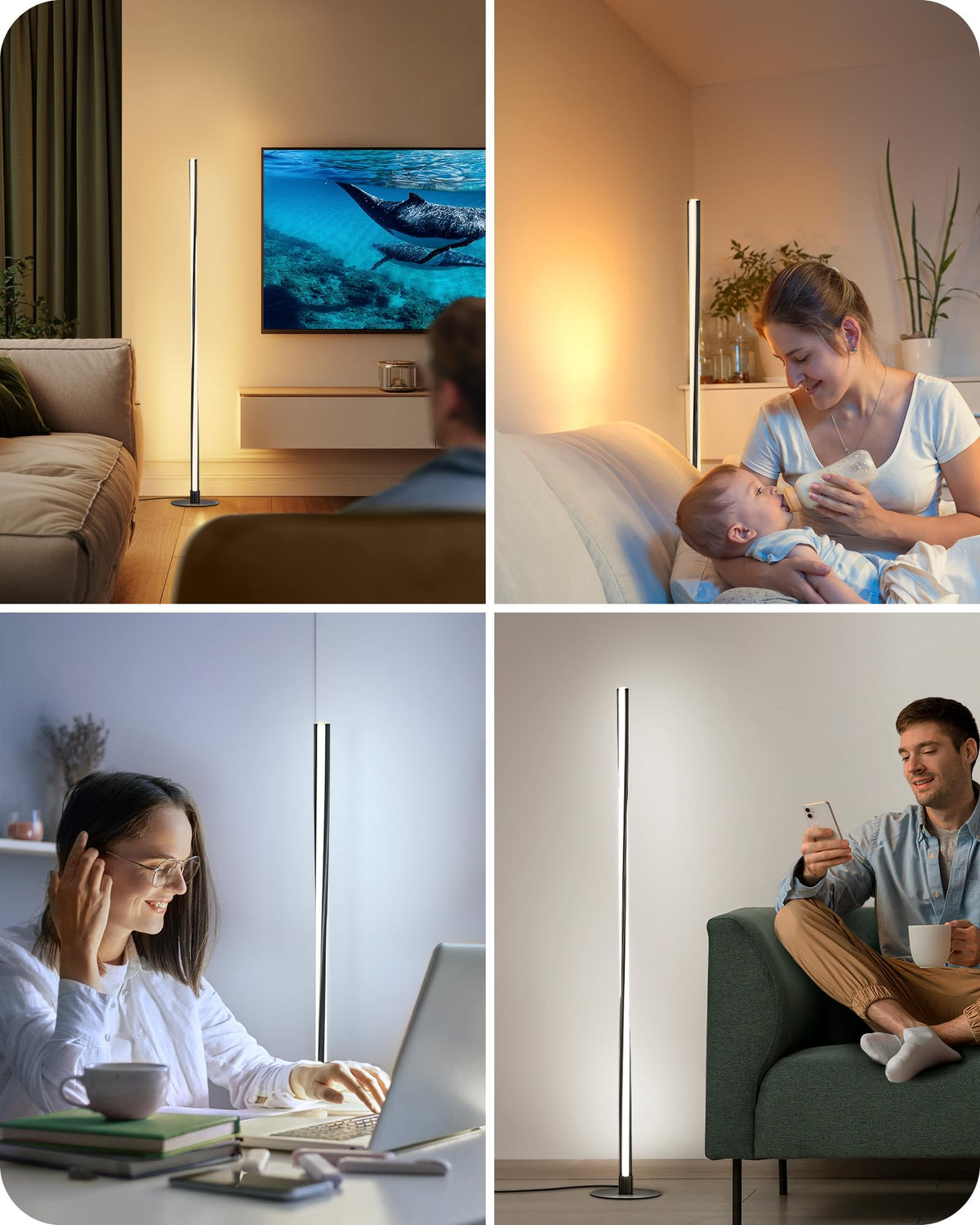 EDISHINE Helix 2700K–6000K color temperature supports different tasks and moods.