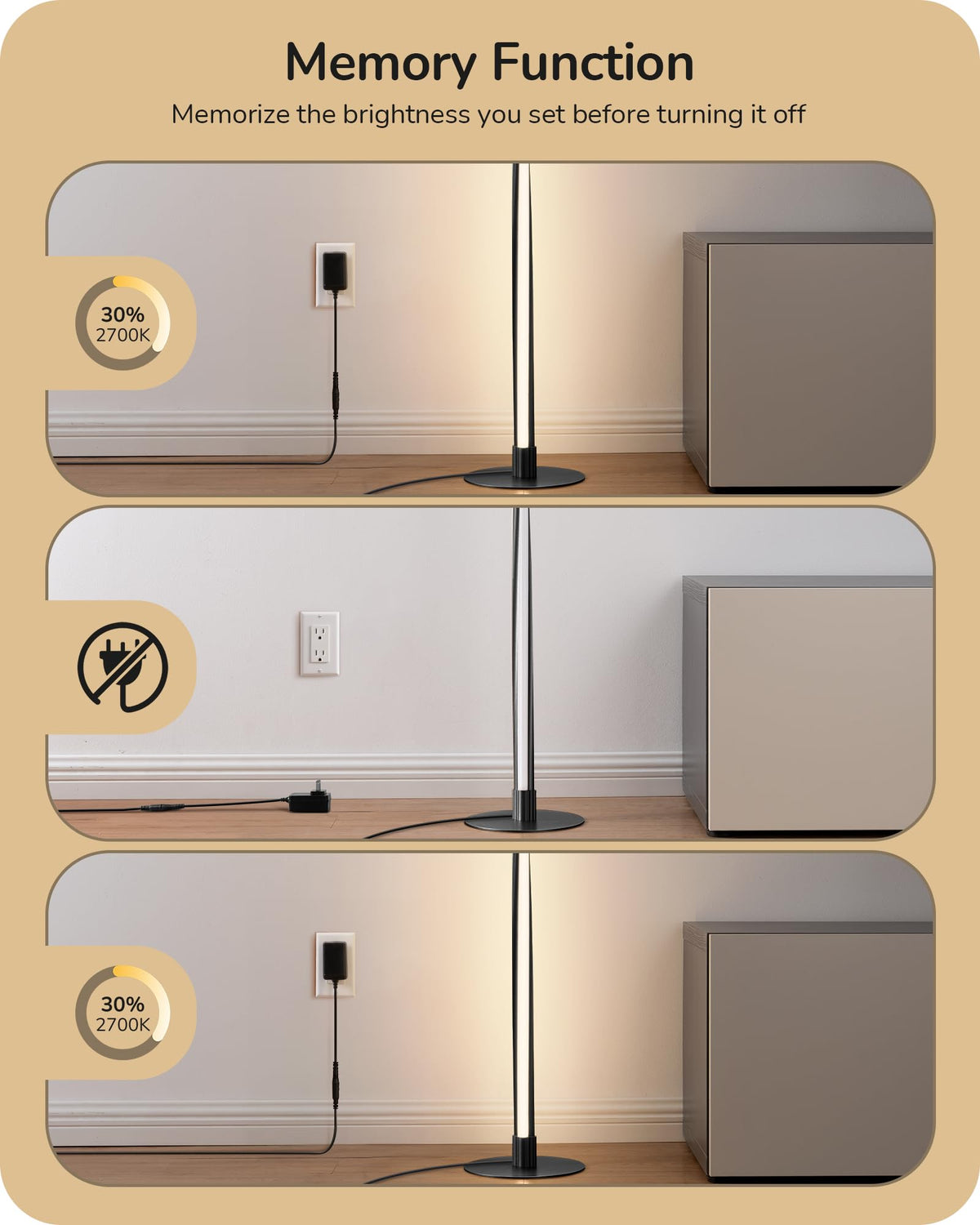 EDISHINE Helix provides 10%–100% dimming for customizable ambience.