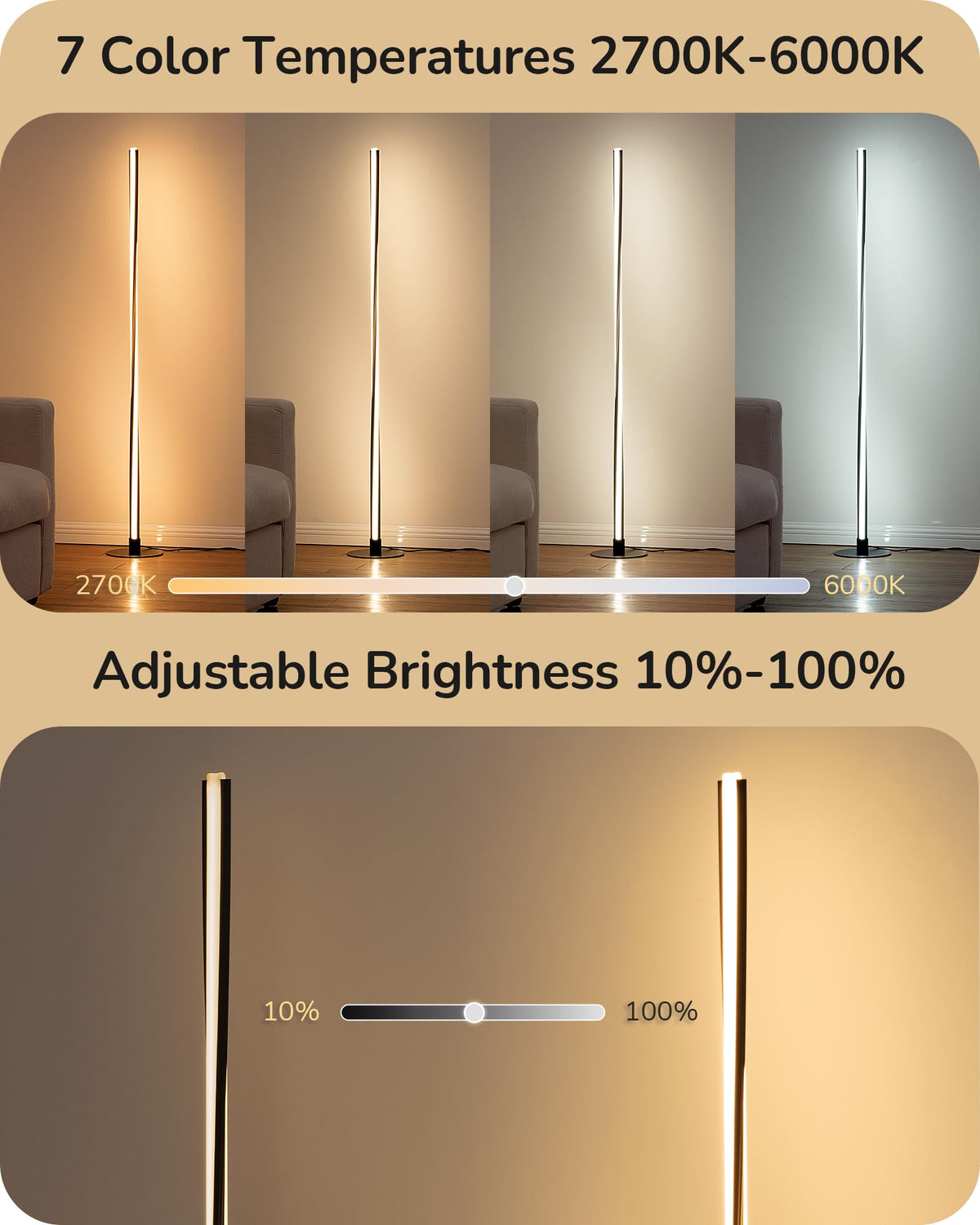 EDISHINE Helix remote control lets you adjust brightness from anywhere in the room.