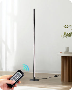 EDISHINE Helix lamp features a spiral body for modern style and gentle illumination.