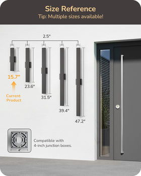 EDISHINE IP65 outdoor wall sconce with rainproof protection for porches