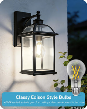 EDISHINE LED filament 800lm at 4000K for bright neutral lighting in living areas