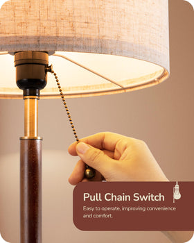 EDISHINE linen shade table lamp diffuses light softly for relaxing evenings.