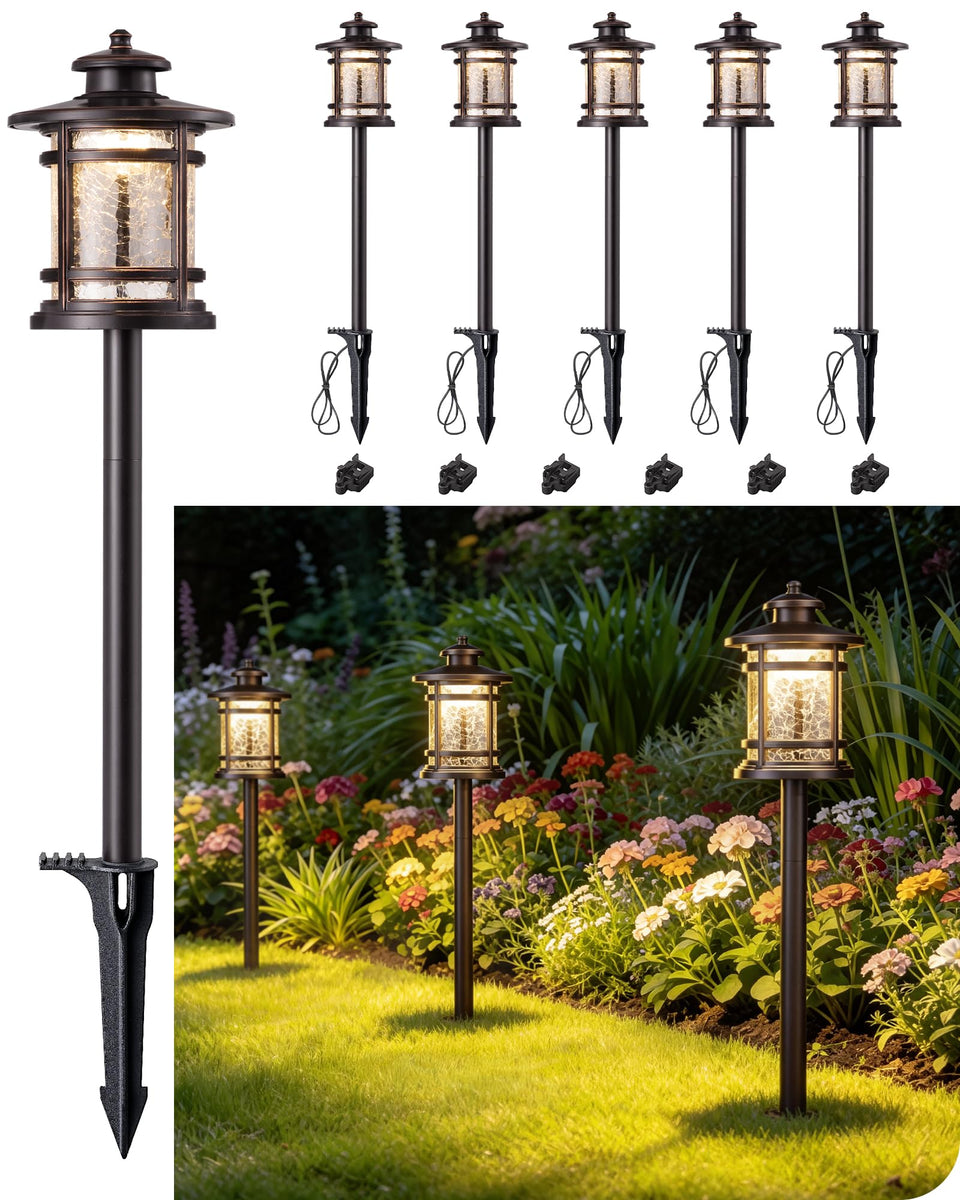 EDISHINE low voltage landscape light in oil rubbed bronze provides warm inviting exterior lighting